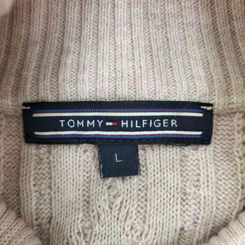 トミーヒルフィガー TOMMY HILFIGER ケーブル ジップアップカーディガン レディース import:L