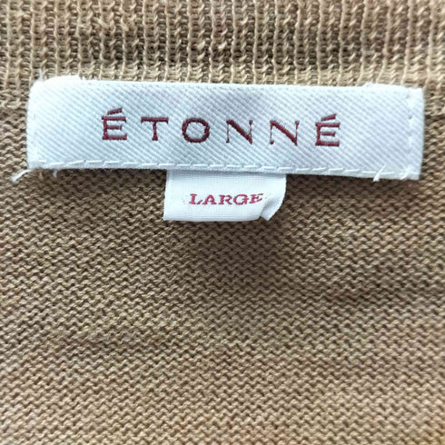 エトネ Etonne リネン混 半袖 クルーネックニット メンズ L