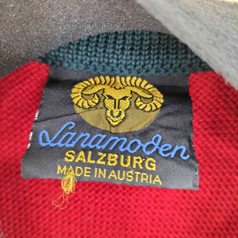 Lanamoden オーストラリア製 刺繍デザイン ニット カーディガン レディース