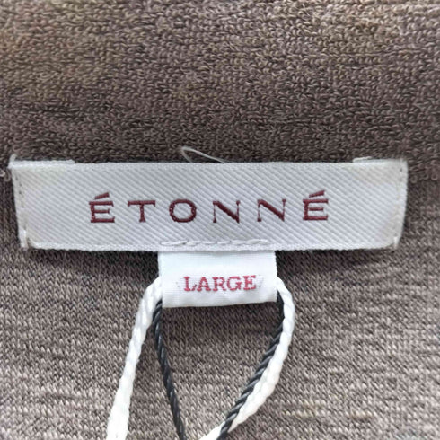 エトネ Etonne パイル地 スキッパー ポロシャツ メンズ L