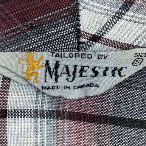 MAJESTIC カナダ製 オンブレチェック ガウン メンズ import:S