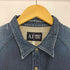 アルマーニジーンズ ARMANI JEANS USED ペイント加工 デニム ウエスタンシャツ メンズ import:L