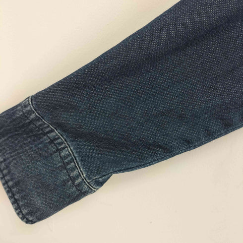 アルマーニジーンズ ARMANI JEANS USED ペイント加工 デニム ウエスタンシャツ メンズ import:L
