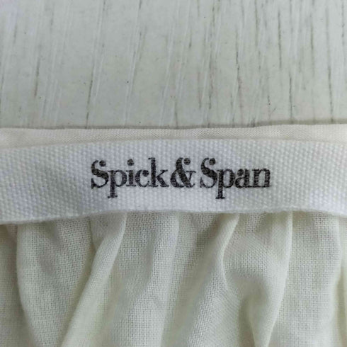 スピックアンドスパン Spick and Span 刺繍 スキッパーブラウス レディース