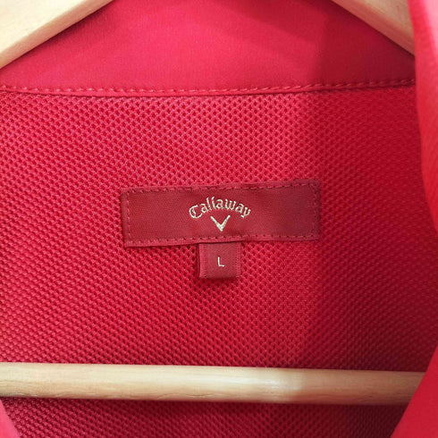 キャロウェイ Callaway red label ロゴ刺繍 シェルジャケット メンズ import:L