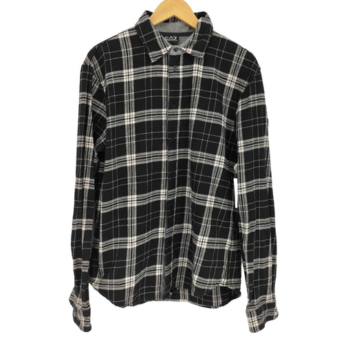 エンポリオアルマーニイーエーセブン EMPORIO ARMANI EA7 エンブレム付き ネルシャツ メンズ import:XL