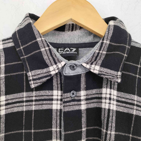 エンポリオアルマーニイーエーセブン EMPORIO ARMANI EA7 エンブレム付き ネルシャツ メンズ import:XL
