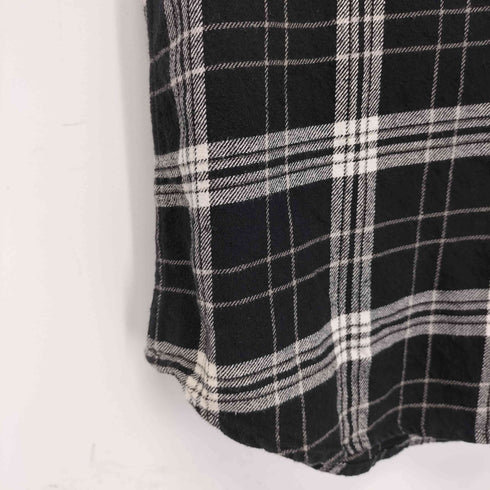 エンポリオアルマーニイーエーセブン EMPORIO ARMANI EA7 エンブレム付き ネルシャツ メンズ import:XL