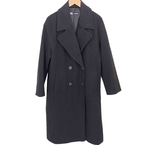 ザラ ZARA ダブルブレスト チェスターコート レディース import:XS