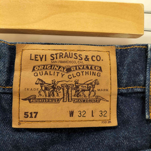 リーバイス Levis 90s USA製 ボタン裏595刻印 517 インディゴブーツカットデニム メンズ W32 L32