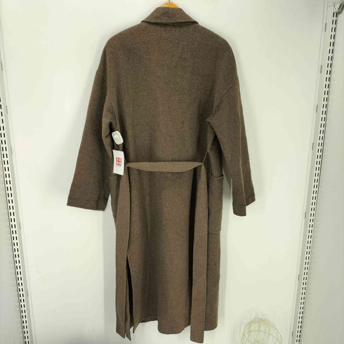 ザラ ZARA ポリレーヨンブレンド ウール ベルテッド チェスターコート レディース import:XS