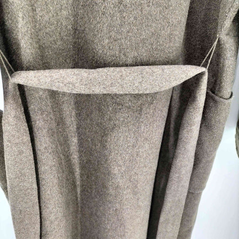 ザラ ZARA ポリレーヨンブレンド ウール ベルテッド チェスターコート レディース import:XS