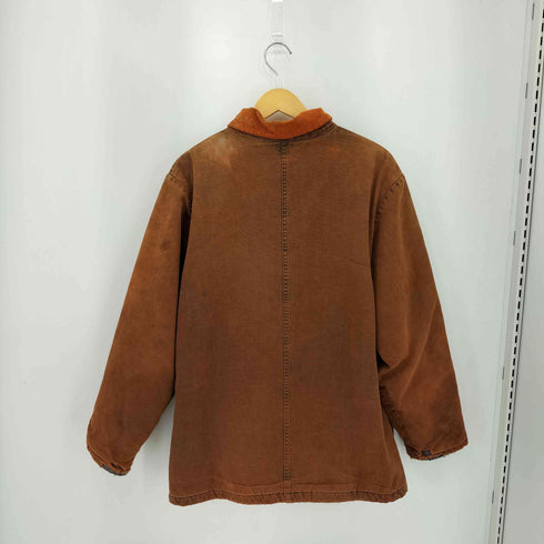 ディッキーズ Dickies 90s USA製 裏地ブランケット 襟コーデュロイ ダック カバーオール 後染め メンズ import:L