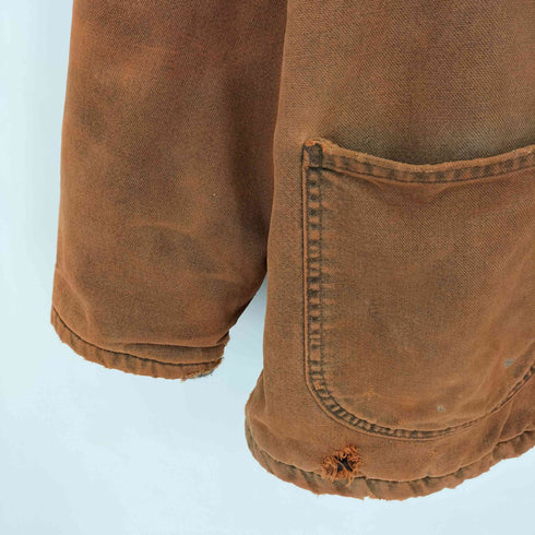 ディッキーズ Dickies 90s USA製 裏地ブランケット 襟コーデュロイ ダック カバーオール 後染め メンズ import:L
