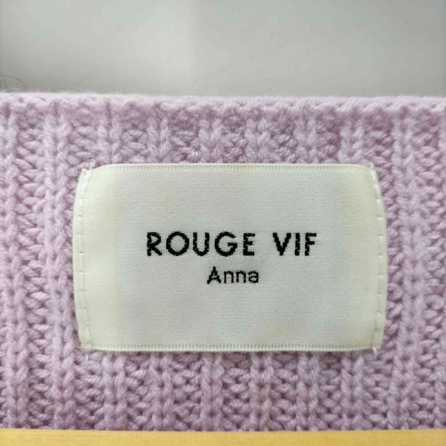ルージュヴィフ Rouge vif イバルあぜ ニットプルオーバー レディース