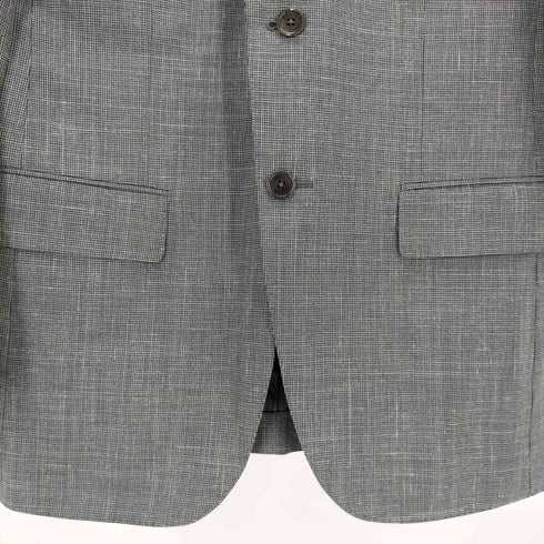エルメネジルドゼニア Ermenegildo Zegna ウールリネンテーラードジャケット メンズ 8-46-C