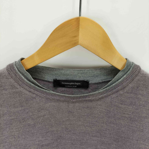 エルメネジルドゼニア Ermenegildo Zegna カシミヤ シルク クルーネックニット メンズ 46