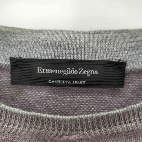 エルメネジルドゼニア Ermenegildo Zegna カシミヤ シルク クルーネックニット メンズ 46