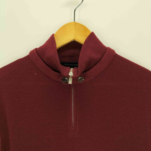 エルメネジルドゼニア Ermenegildo Zegna ウールハイネックハーフジップニット メンズ 48