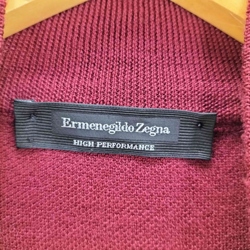 エルメネジルドゼニア Ermenegildo Zegna ウールハイネックハーフジップニット メンズ 48