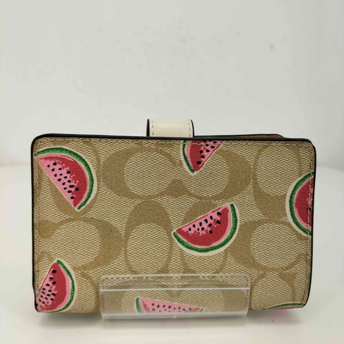 コーチ COACH スイカ柄 コンパクトウォレット レディース