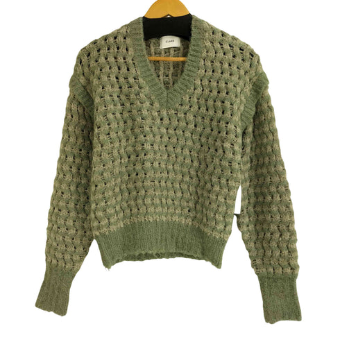 クラネ CLANE MIX COLLER VNECK KNIT レディース JPN:1