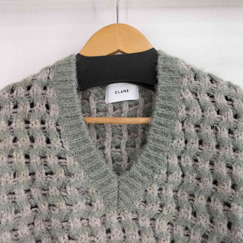クラネ CLANE MIX COLLER VNECK KNIT レディース JPN:1