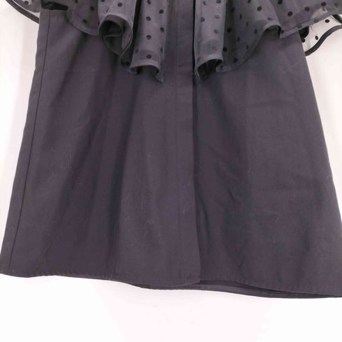 ジェンヌ JENNE ドットチュール ケープカラーブラウス レディース import:S