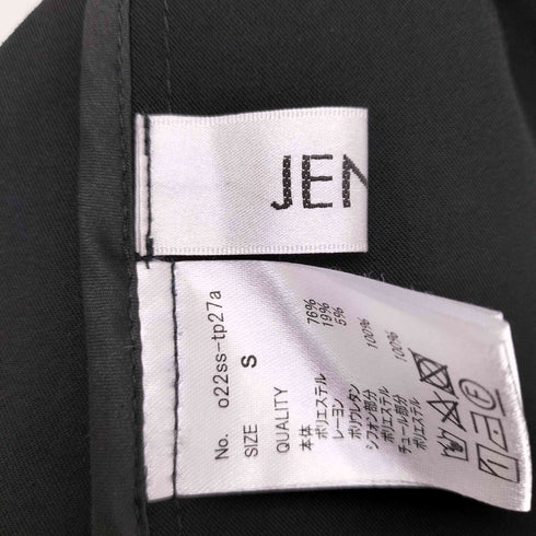 ジェンヌ JENNE ドットチュール ケープカラーブラウス レディース import:S