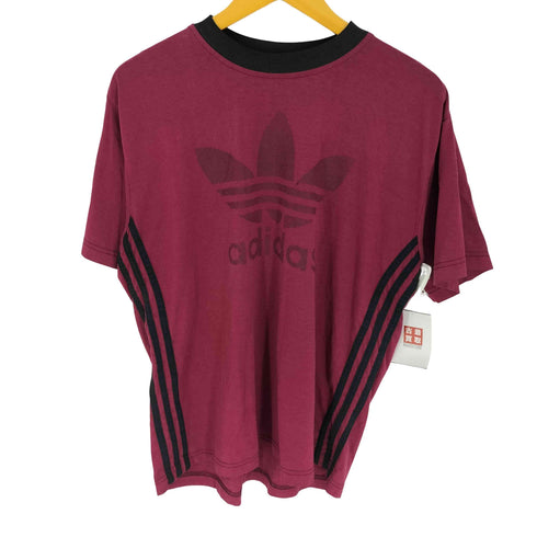 アディダス adidas 90S トレフォイル ロゴ 3Dプリント 3ストライプス S/S Tシャツ メンズ import:M
