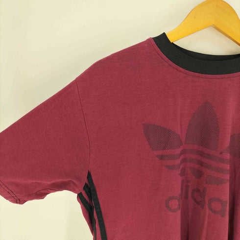 アディダス adidas 90S トレフォイル ロゴ 3Dプリント 3ストライプス S/S Tシャツ メンズ import:M