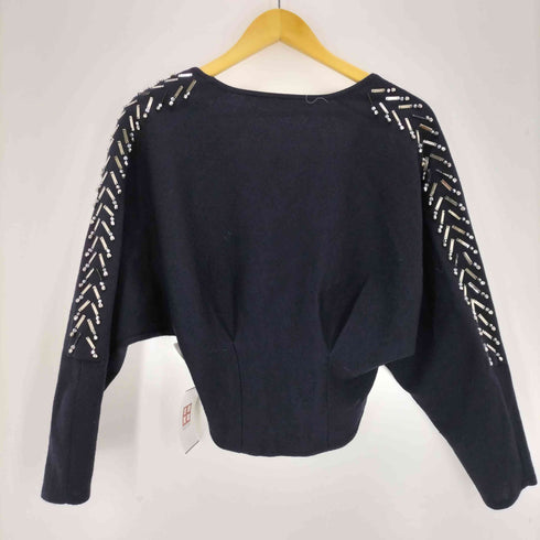 ファーファー furfur ショルダービジュージップカーディガン レディース FREE