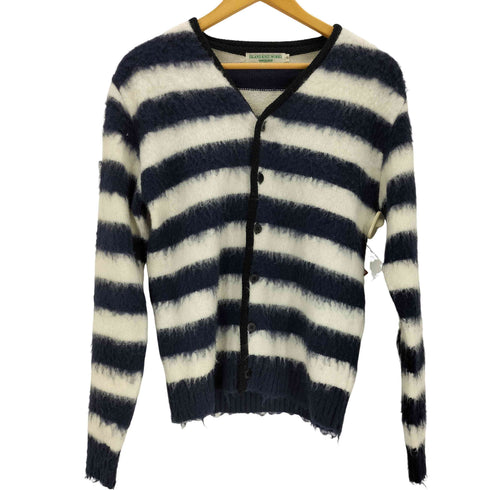 ISLAND KNIT WORKS ボーダーニットカーディガン メンズ 0
