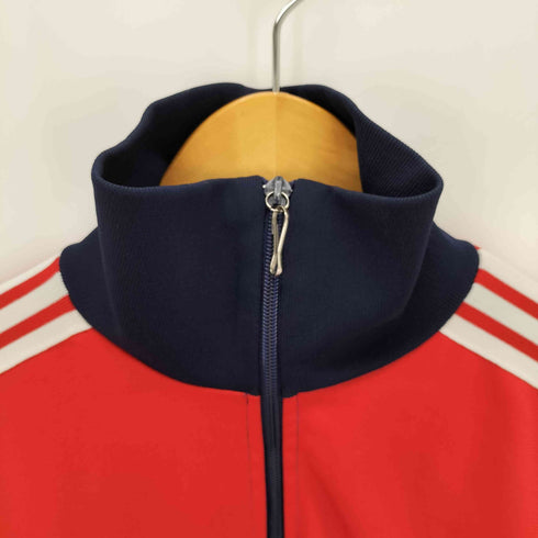 アディダス adidas 70-80s トレフォイルロゴ刺繍トラックジャケット トリコロール メンズ