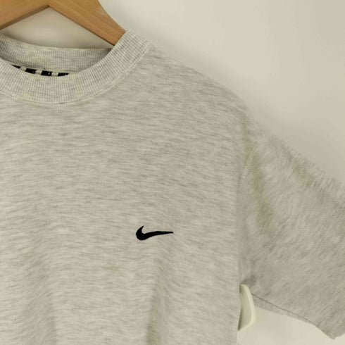 ナイキ NIKE 90S スウォッシュ ロゴ刺繍 S/S シャツ メンズ import:M