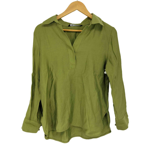 ザラ ZARA スキッパーブラウス レディース import:S