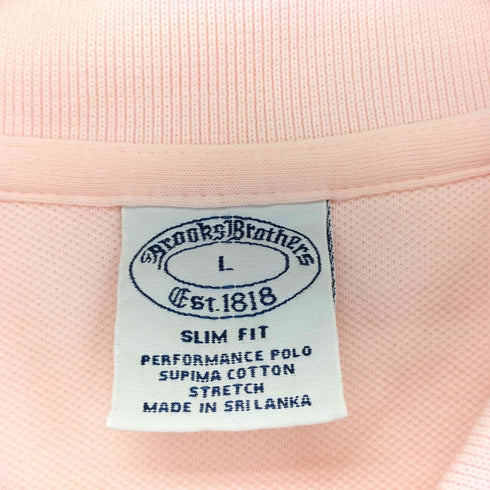 ブルックスブラザーズ BROOKS BROTHERS SLIM FIT 刺繍ロゴ ポロシャツ メンズ import:L