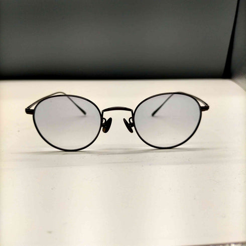 ジンズ JINS オールチタン ラウンドボストン ウェリントン メガネ メンズ