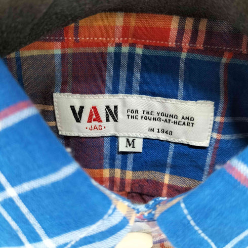 ヴァン VAN Popover Ikat Madras S/S シャツ メンズ JPN:M
