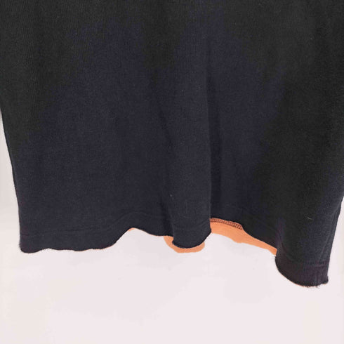 コムデギャルソンオム COMME des GARCONS HOMME 05AW カットオフ デザイン L/S コットン ポロシャツ レディース JPN:M