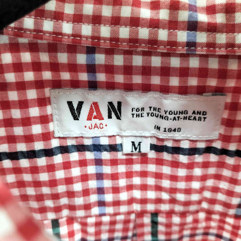 ヴァン VAN シアサッカー ギンガム BDシャツ メンズ JPN:M