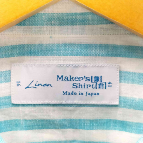 メーカーズシャツカマクラ Makers Shirt 鎌倉 ロングスリーブ リネンシャツ メンズ 41