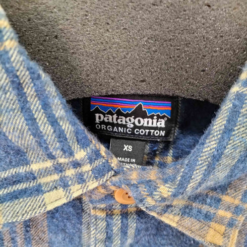 パタゴニア patagonia Long-Sleeved Organic Cotton Midweight Fjord Flannel Shirt Drifted New Navy(DRNE) メンズ import:XS
