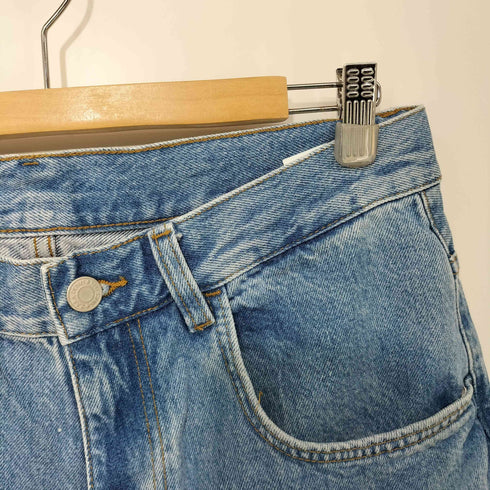 ザラ ZARA バギーフィットデニムバミューダパンツ メンズ FR:38-40