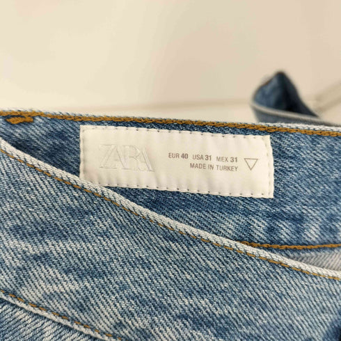 ザラ ZARA バギーフィットデニムバミューダパンツ メンズ FR:38-40
