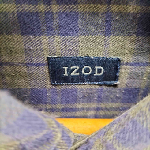 アイゾッド IZOD チェック コットンネルシャツ メンズ import:L
