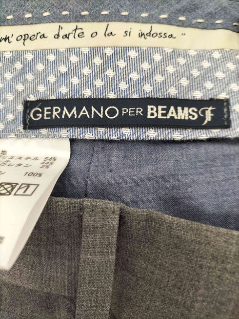 ビームスエフ BEAMS F 別注 GERMANO 1プリーツ TRAVEL ウールパンツ メンズ 48