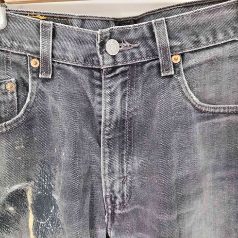 リーバイス Levis ボタン裏230刻印 550 後染め ブラックデニム メンズ 33inch