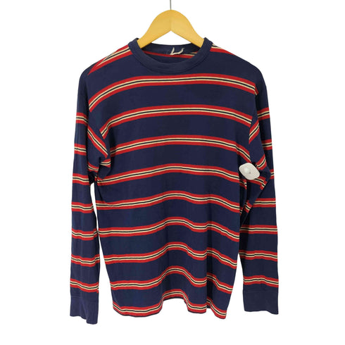ヴィンテージ シングルステッチ ボーダークルーネックTシャツ メンズ