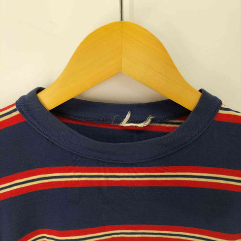 ヴィンテージ シングルステッチ ボーダークルーネックTシャツ メンズ